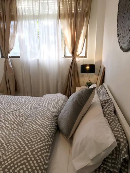 Master bedroom with large closet plus wardrobe, side table