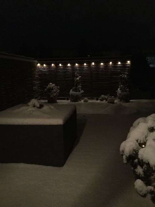 Winterliche Terrasse