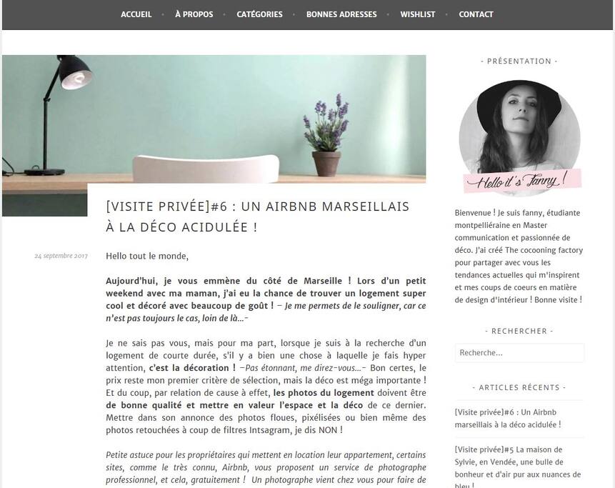 une blogueuse parle de nous !