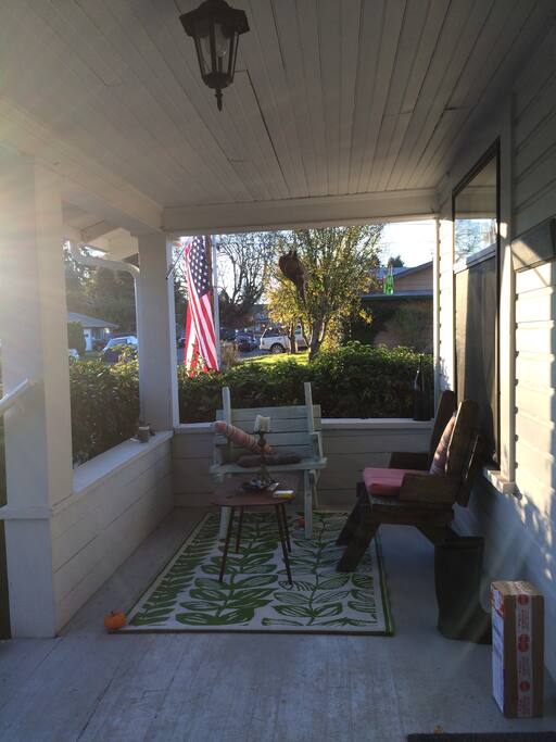 Front porch from the porch swing