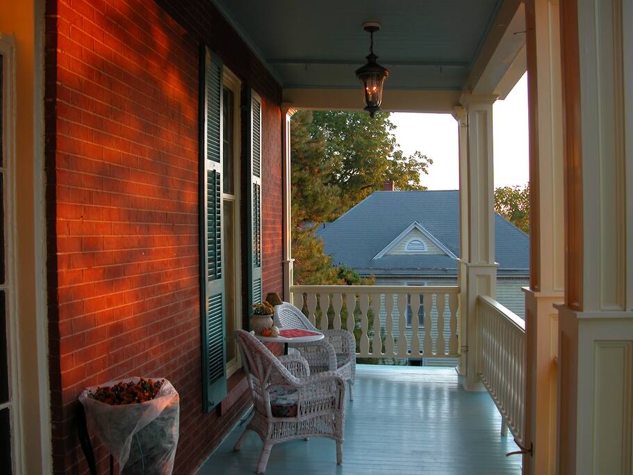 Front porch. Perfect for relaxing with a glass of wine.