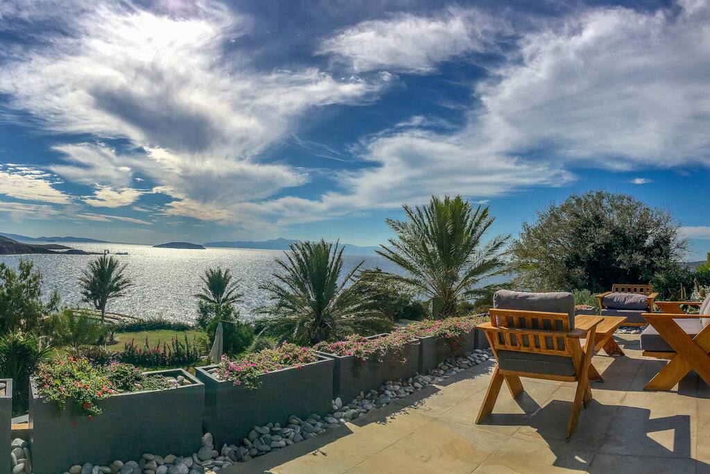 View from 1st floor terrace to Kalymnos