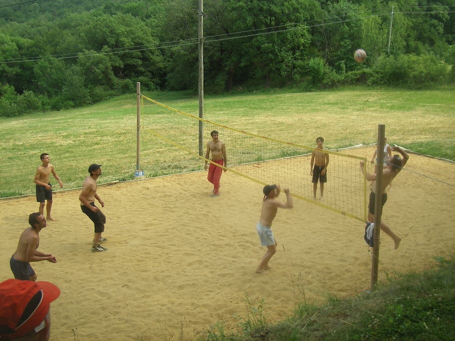 Beach-volley à Poet