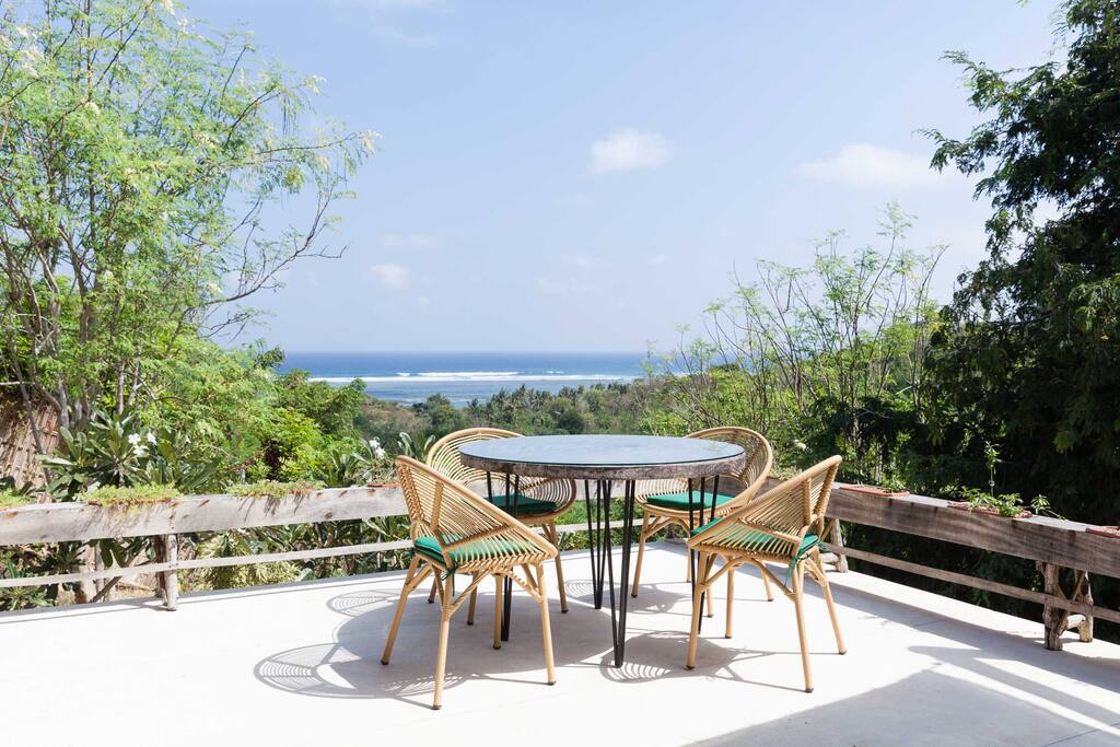 The views from the outdoor terrace.