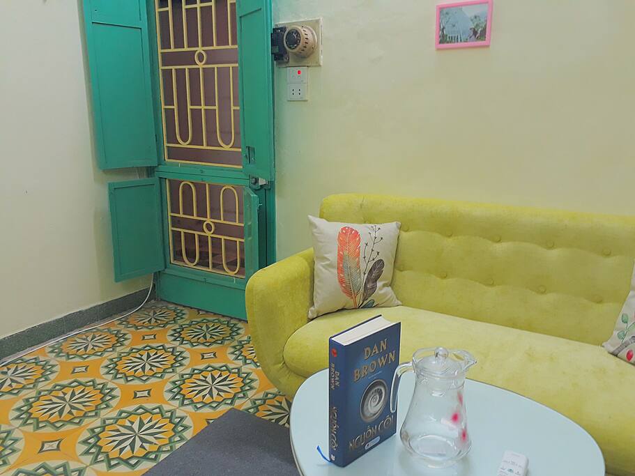 Architecture of this room is 1950s'. Floor tiles and door are original.