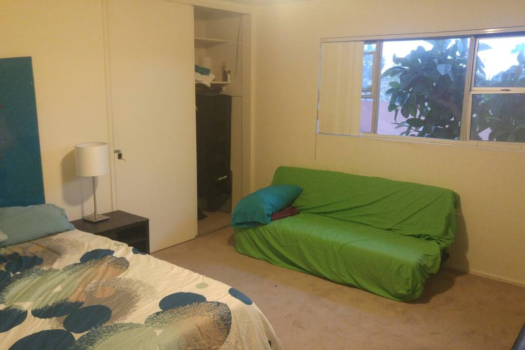 Spacious room with closet space and nice view