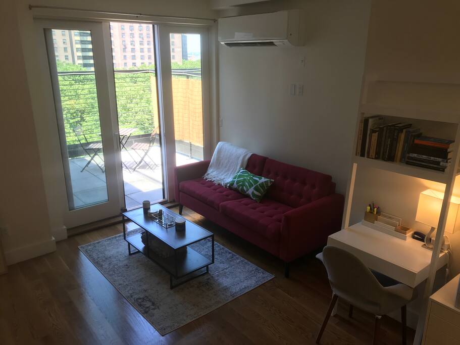 Living room and balcony