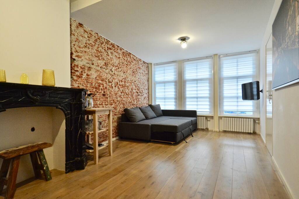 Living Room with Double Sofa bed