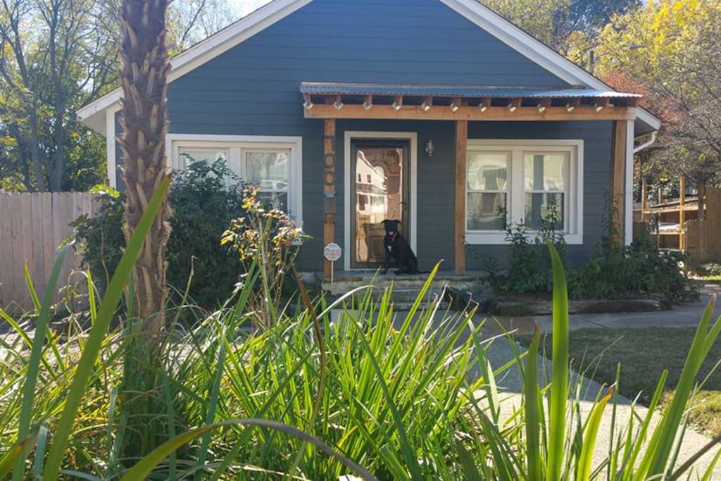 This is what our house looks like when you pull up!
