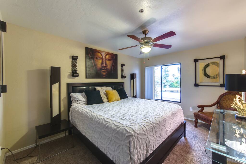 Spacious Master bedroom with brand new thick quality luxury mattress