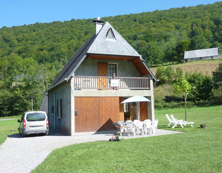 Le chalet avec sa terrasse très agréable