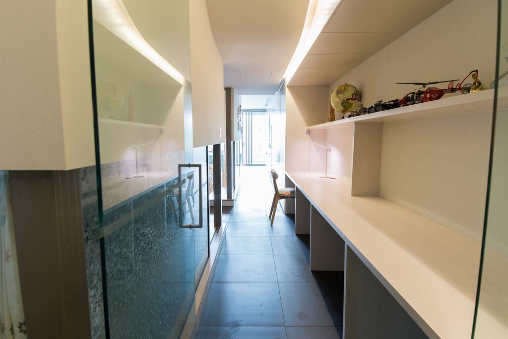 Hall way and Study