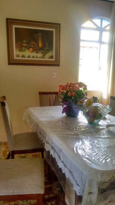 The living Room where we offer the breakfeast :)