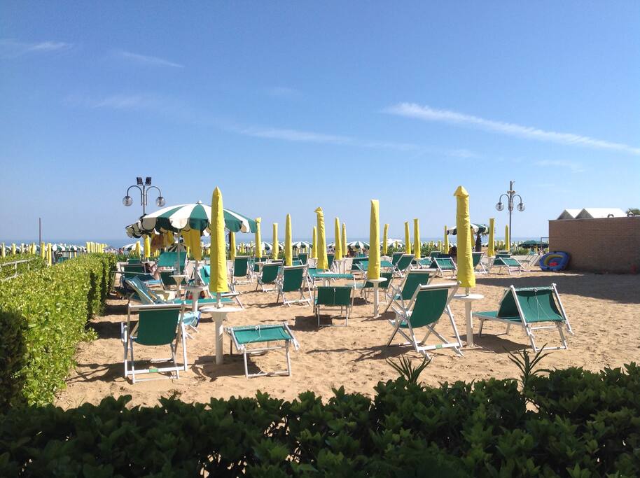 La spiaggia privata