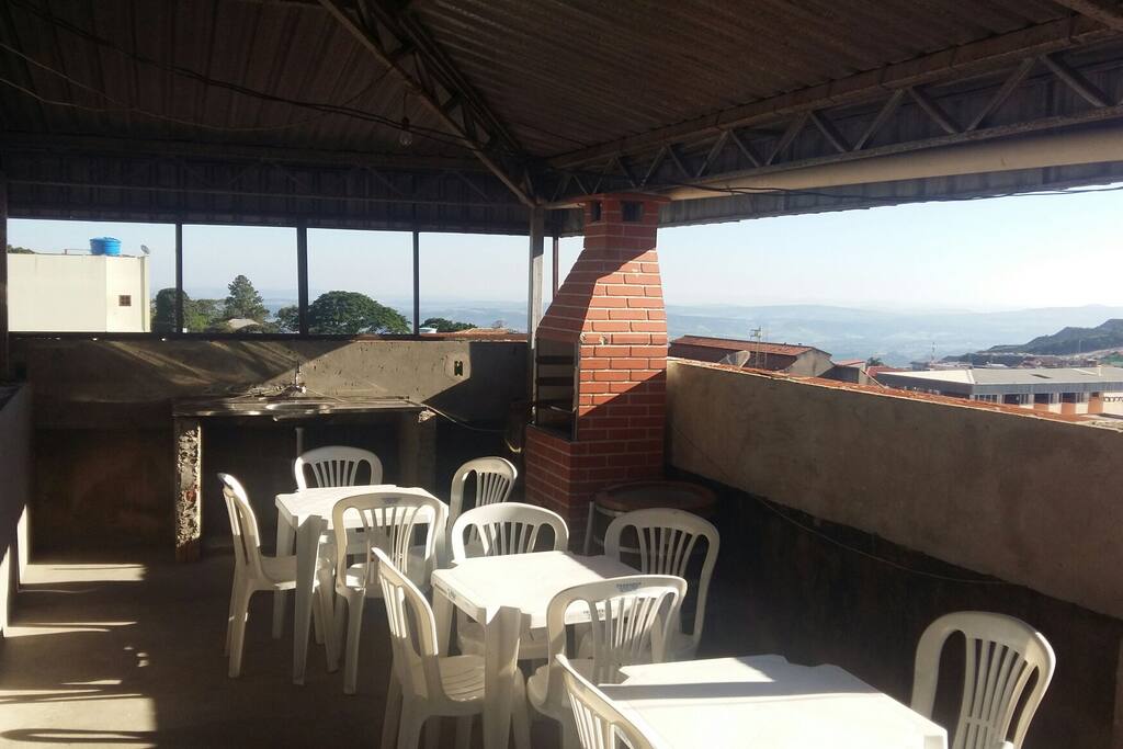 Terraço com churraqueira