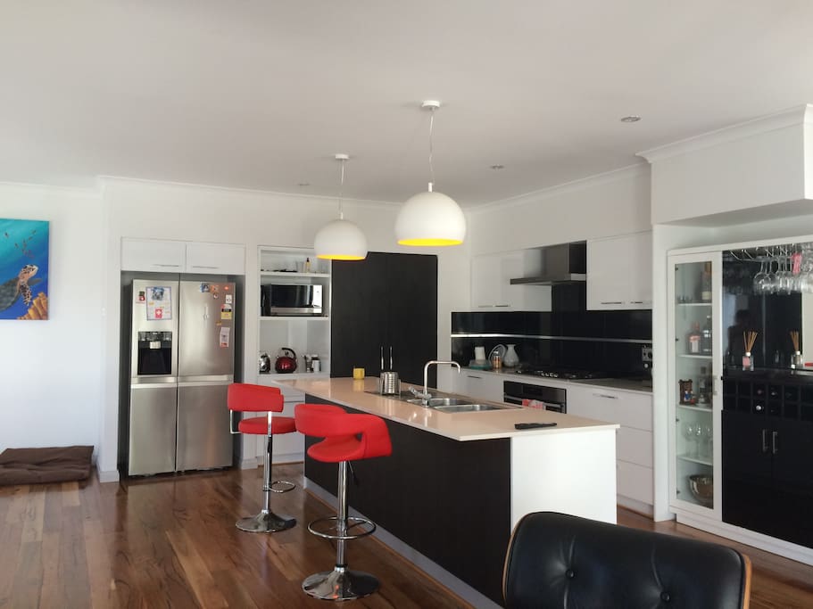 Modern fully equipped kitchen.
