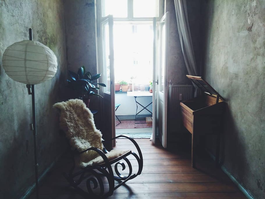 Your room`s interior with balcony.