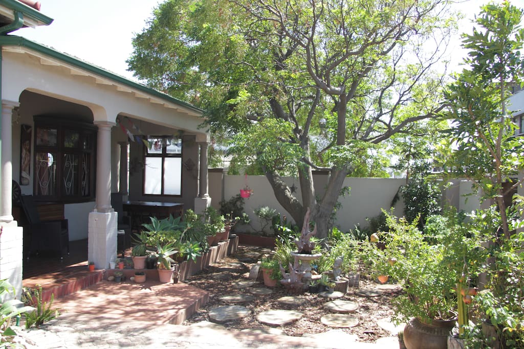 This is front garden - that this room looks onto