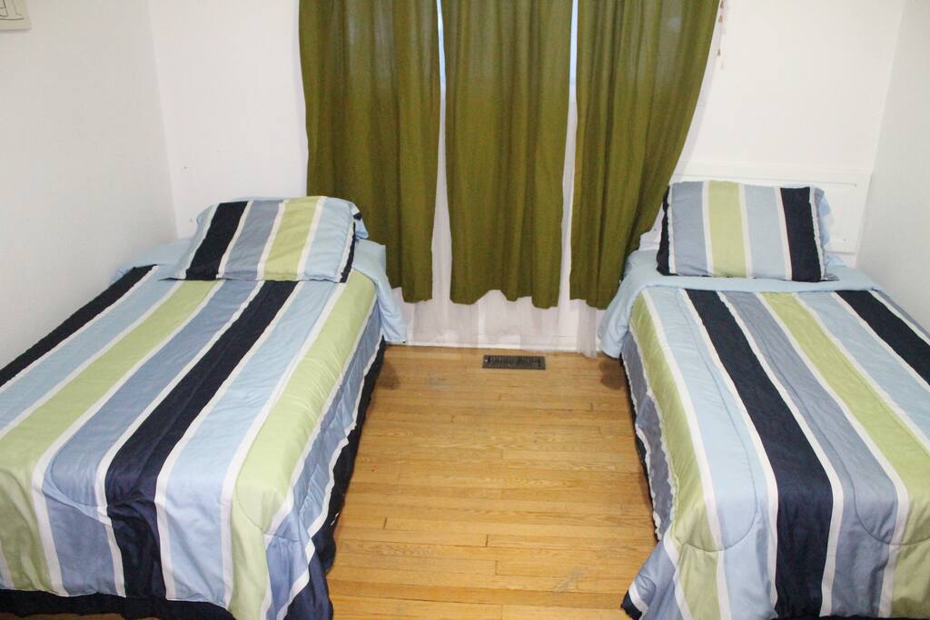 This Bedroom (#3) offers 2 single Bed and plenty of storage space is offered in the closet