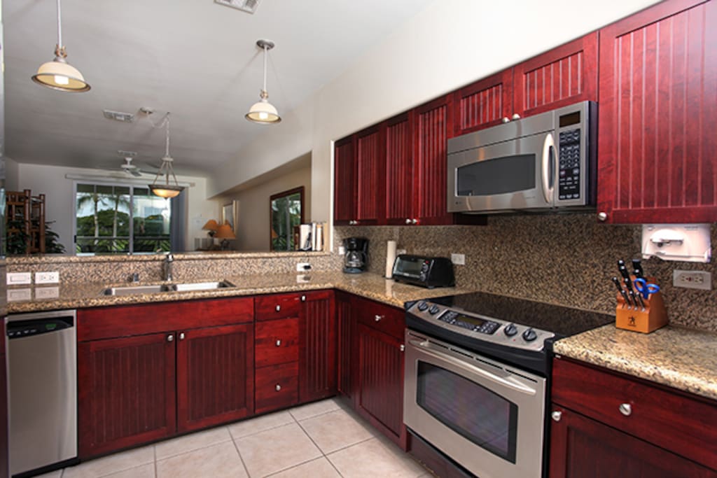 Part of the kitchen, refrigerator is not visible here but is on the left.