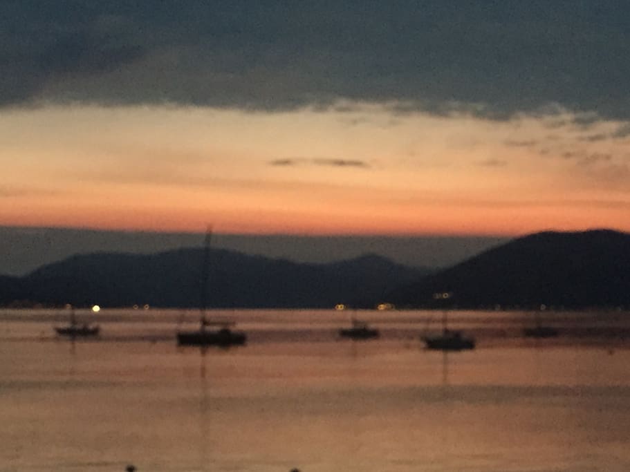 Stunning views on the Gourock esplanade which is seconds away from the flat