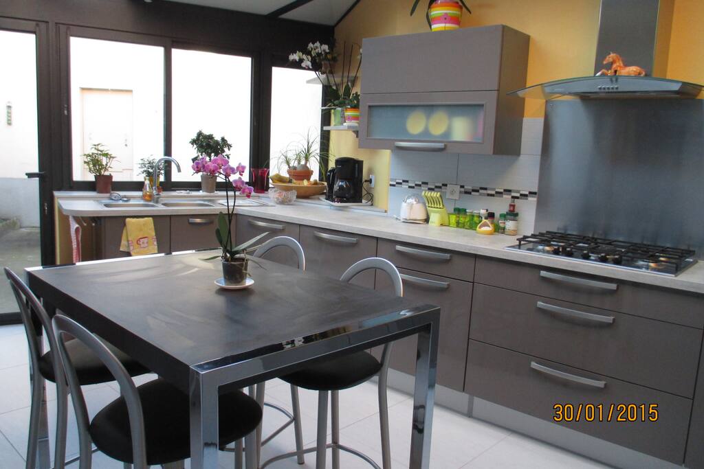 cuisine lumineuse pour petit déjeuner