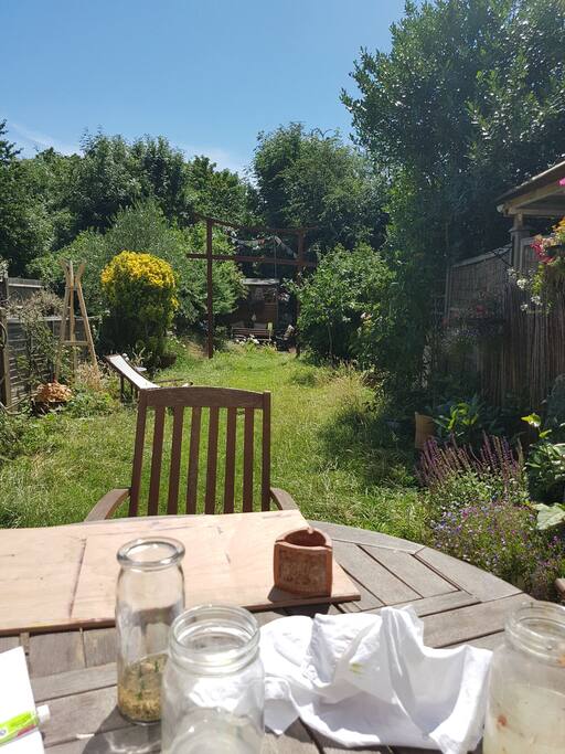 large garden.