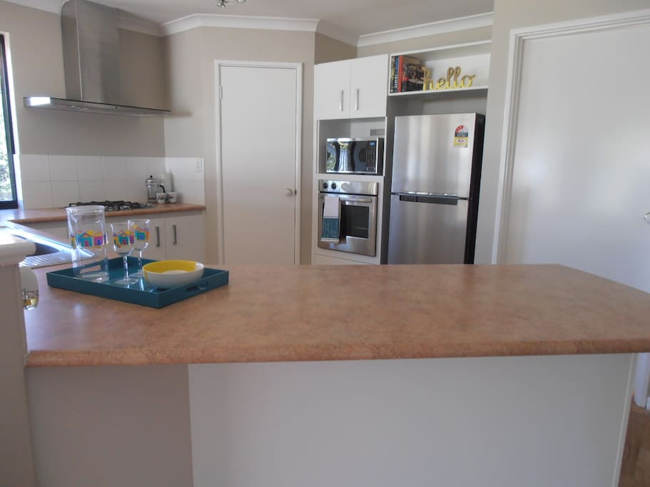 Large kitchen for those that still like to cook when on holidays.