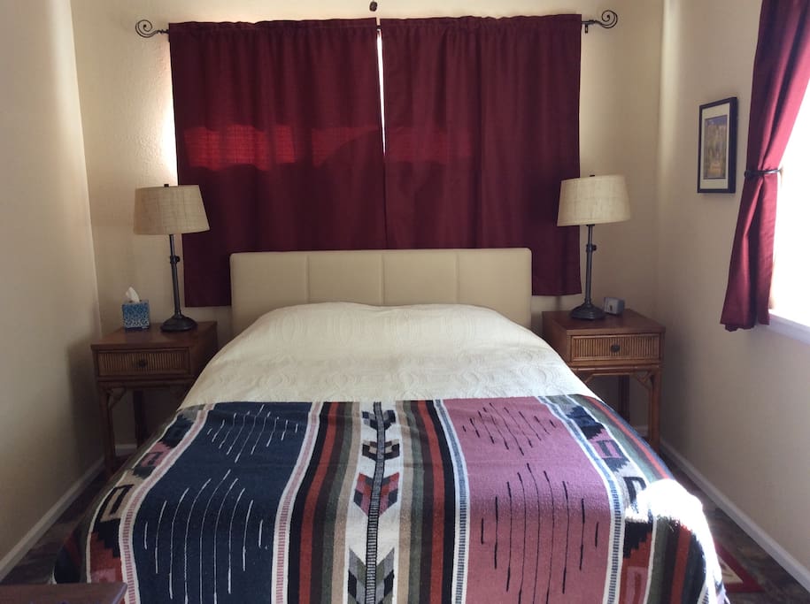 Queen-sized bed