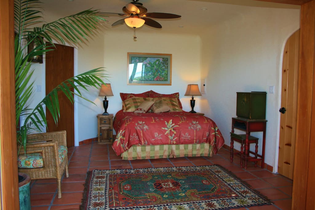 Bedroom with french doors