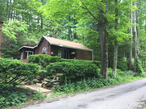 Rural small cabin with river view and access.