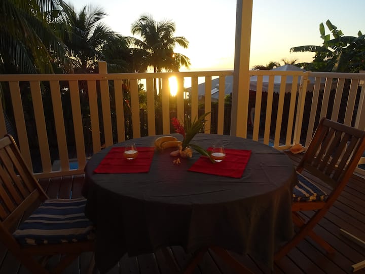 gîte du Soleil Sunset 2 Apartments for Rent in Bouillante, Basse