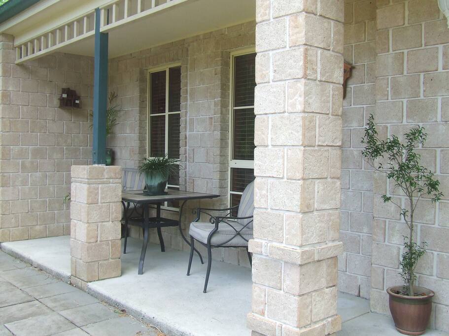 Front porch - enjoy a cuppa or read the paper