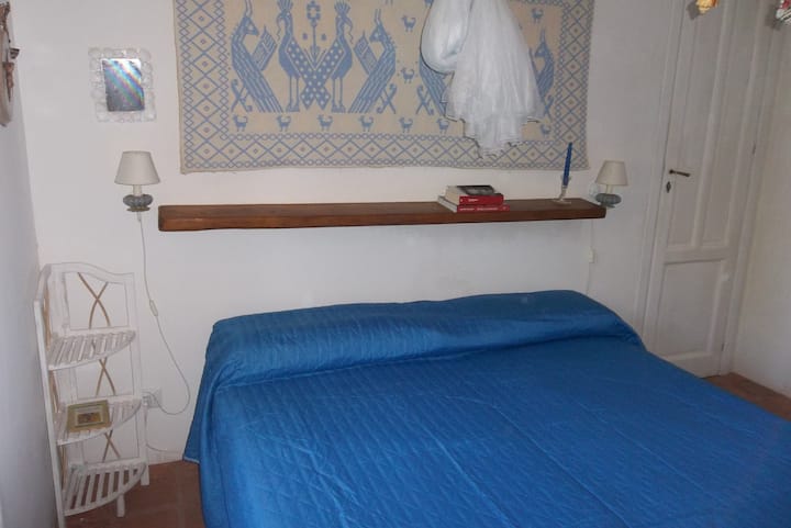 ห้องที่มีมุ้งกันยุงบนพรม