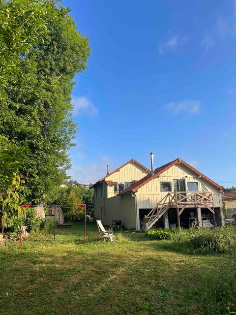 Wooden cabin on an island 30km from Paris
