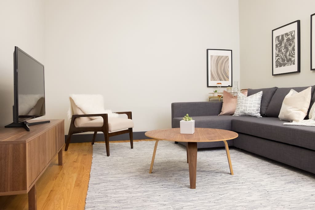 Relaxing living room with modern touches