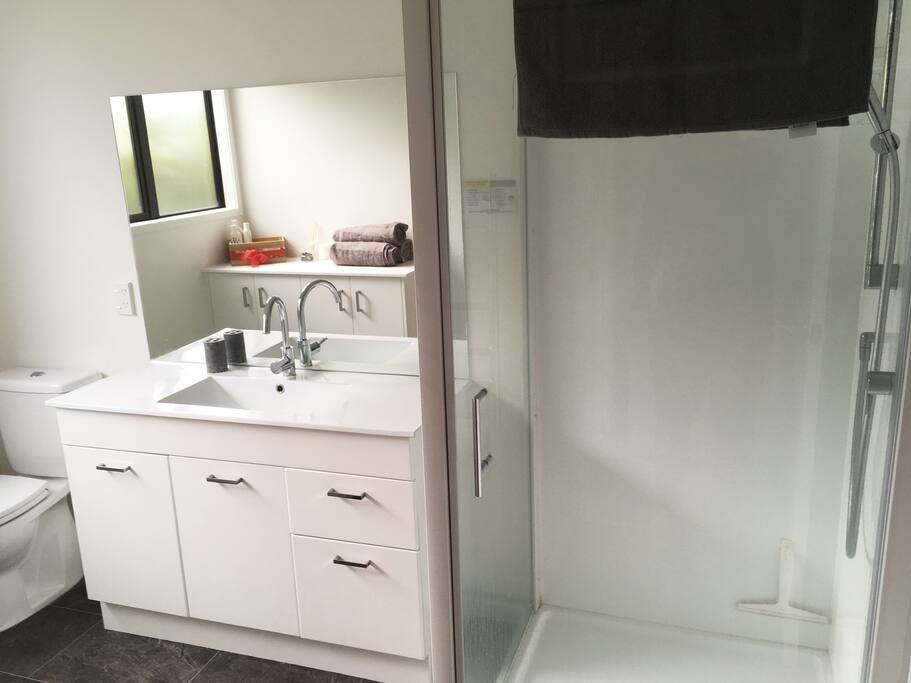 Within the unit is a recently renovated bathroom and shower.