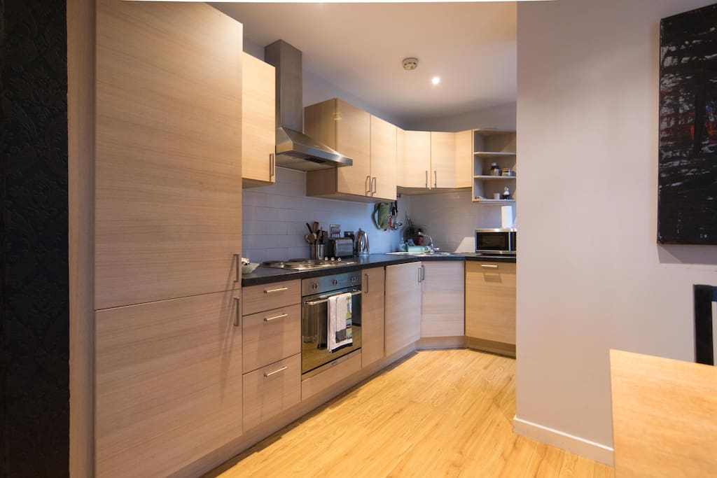 Modern kitchen with all appliances