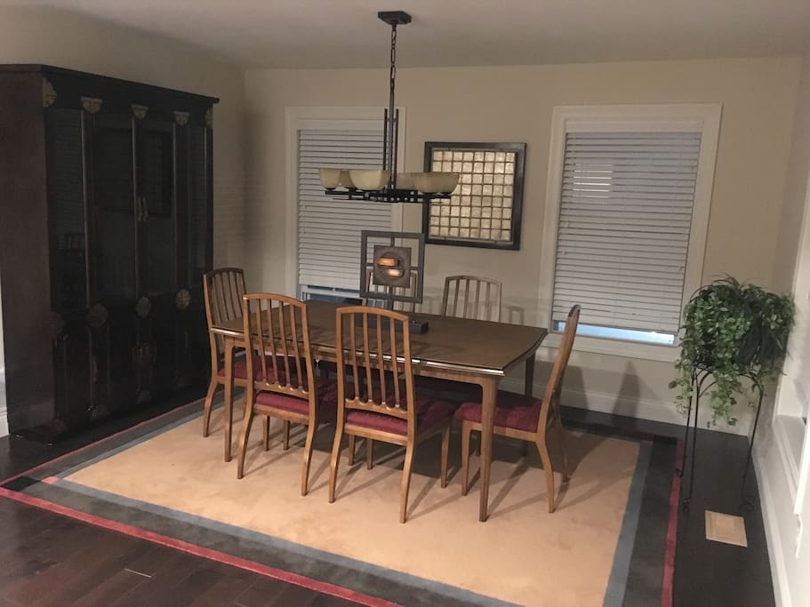 Dining room or study area