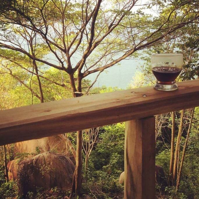 View from the deck of cabin 1