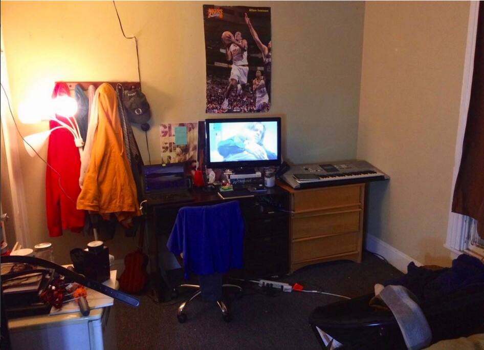 Sorry for the mess! We'll professionally clean it before you move in :)