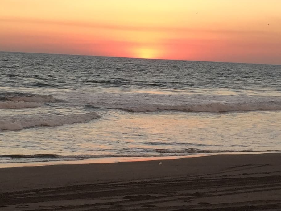 Sunset on the beach
