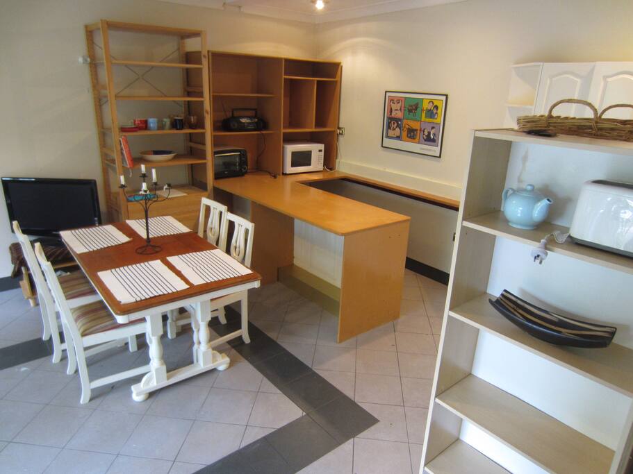 dining area and kitchen
