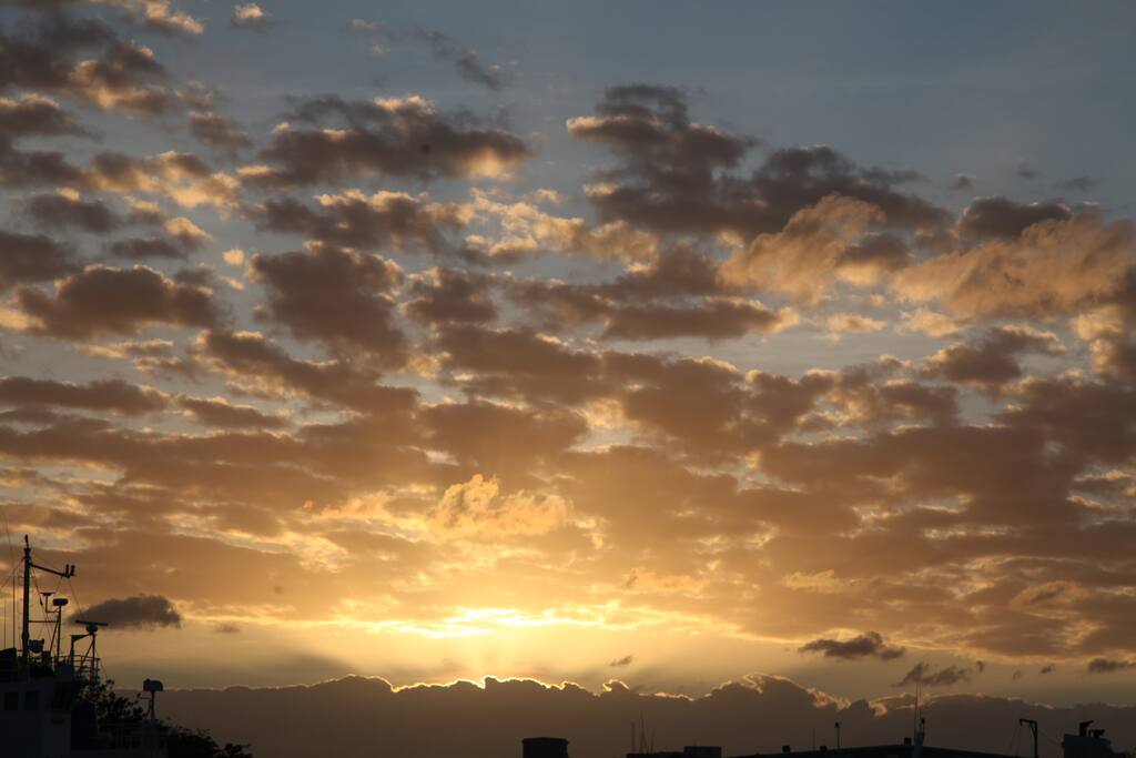 Beautiful sunsets can be seen from the outside porch.