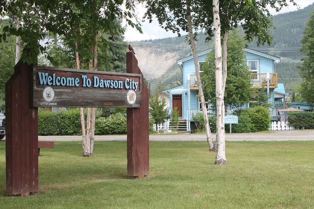 Dawson City B & B as viewed from Canada 125 park