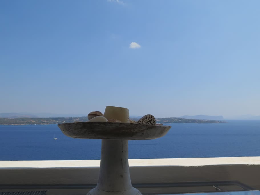 view from upper balcony