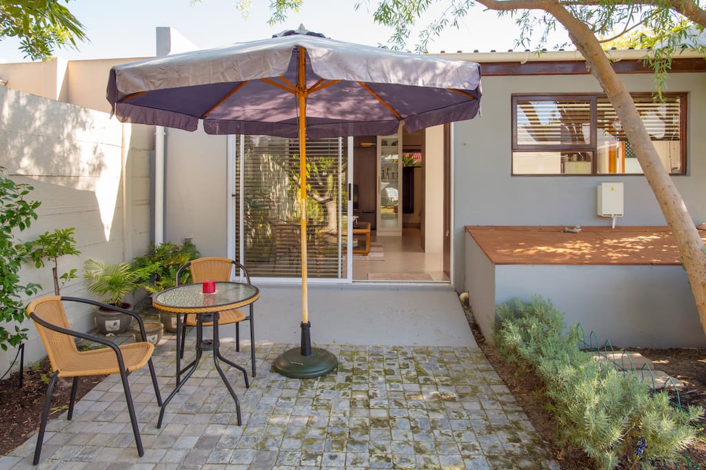 Private patio area