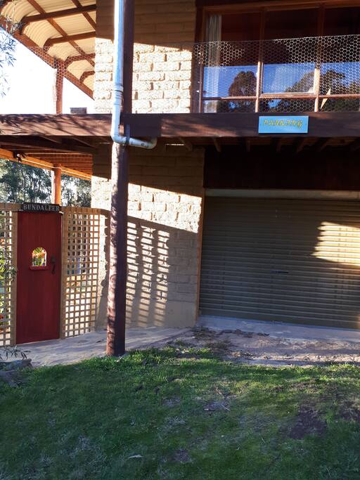 Parking and entrance