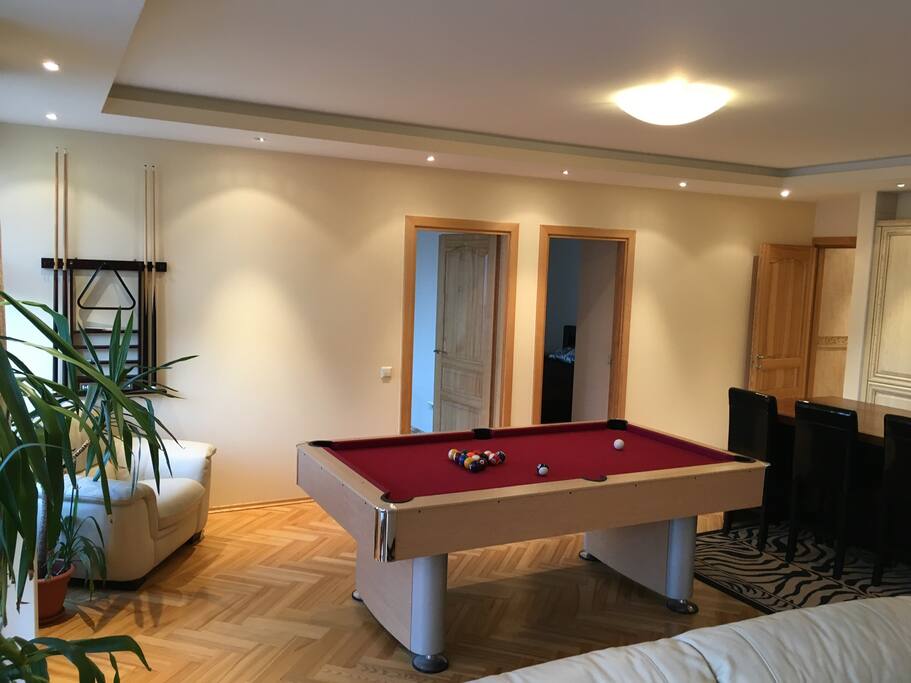 A pool table, how cool is that? :)