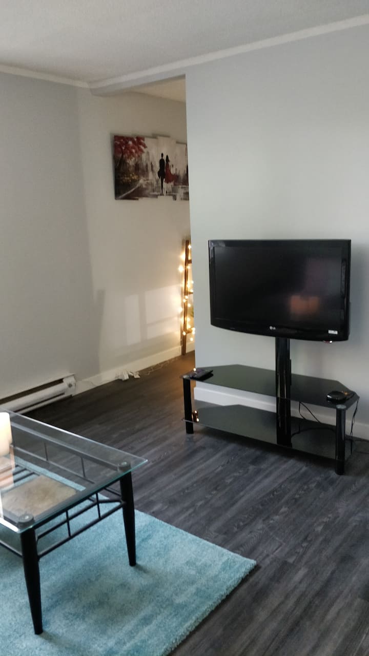 living room TV and Roku